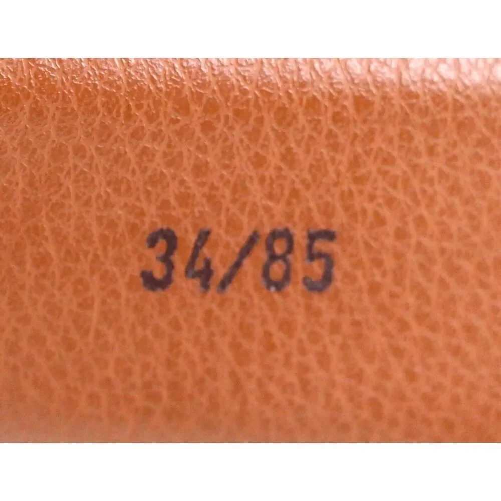 Josef Abboud BROWN GENUINE LEATHER 1.25